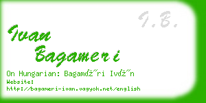 ivan bagameri business card